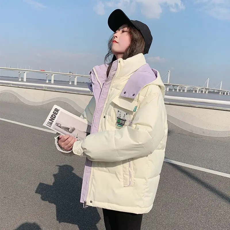 2023 New Winter Jacket Parkas Women Coat Hooded Overcoat Female Jacket Parka Thick Warm Cotton Padded Outwear Ladies S54