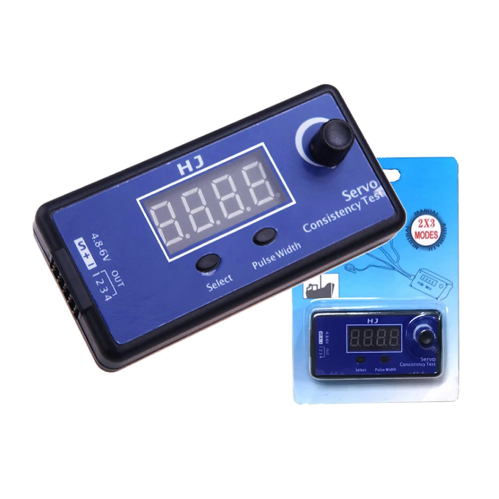 

DC5-6V Digital Servo Tester/ESC Consistency Tester for FPV RC Helicopter Airplane Car Servo Tester Tool PPM Signal Test