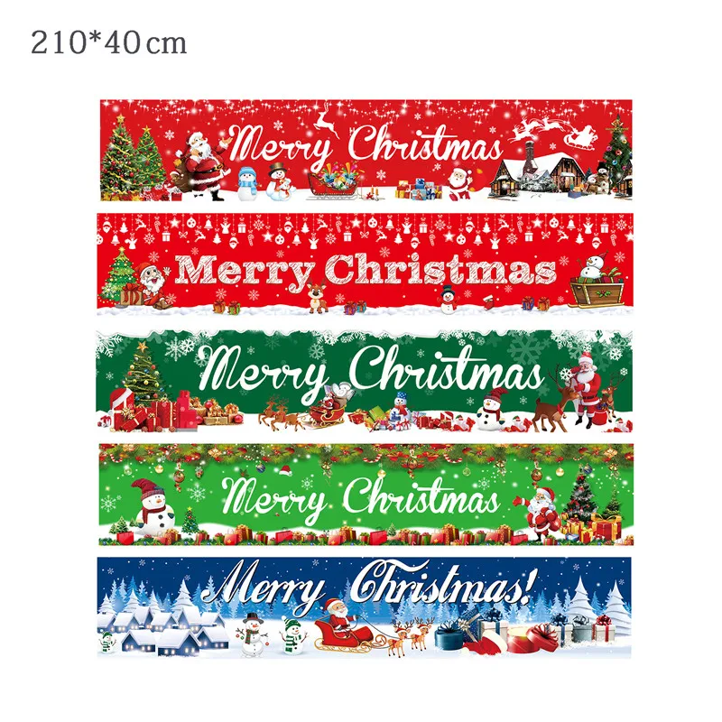 Рождественский Баннер Длинный Знак Для Дверного Проема Подвесной Декоративный