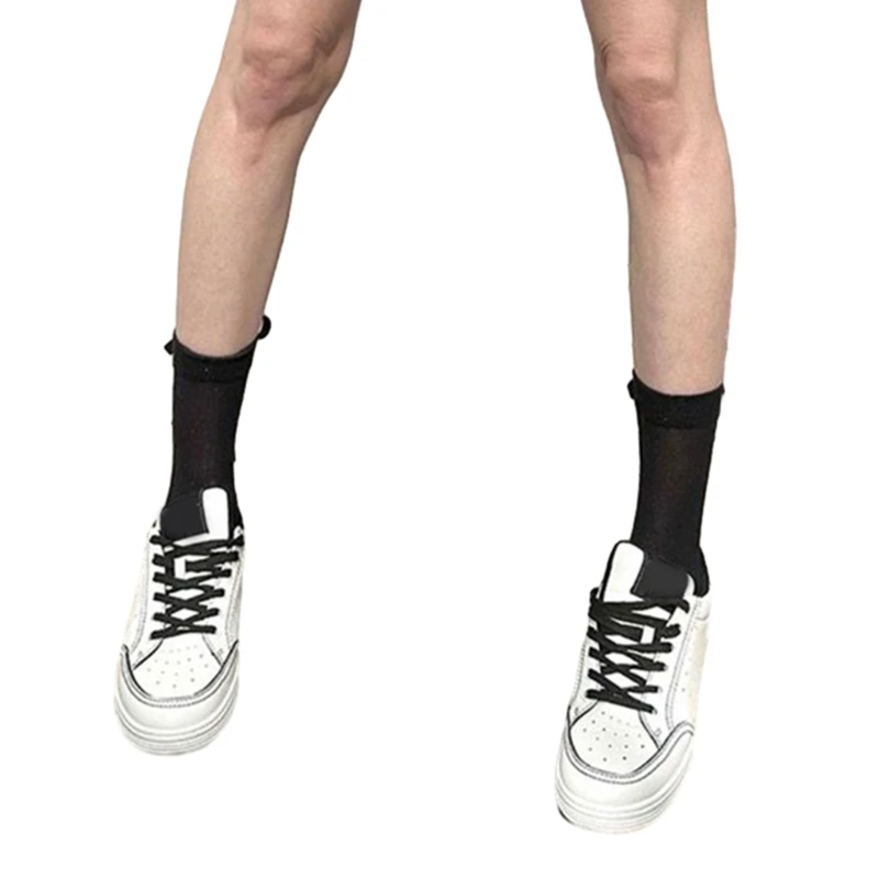 

1 Pair Lace Ruffle Style Socks Socks Girls Breathable Nylon Lolitas Socks Sexy Womens Summer Short Thin Socks