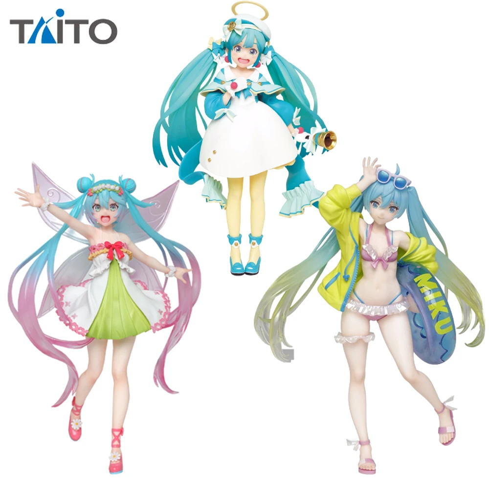 

Original TAITO FuRyu SEGA Vocaloid Hatsune Miku Swimsuit Winter Clothing Anime Figure Action Collection Boxed Model Dolls Gift