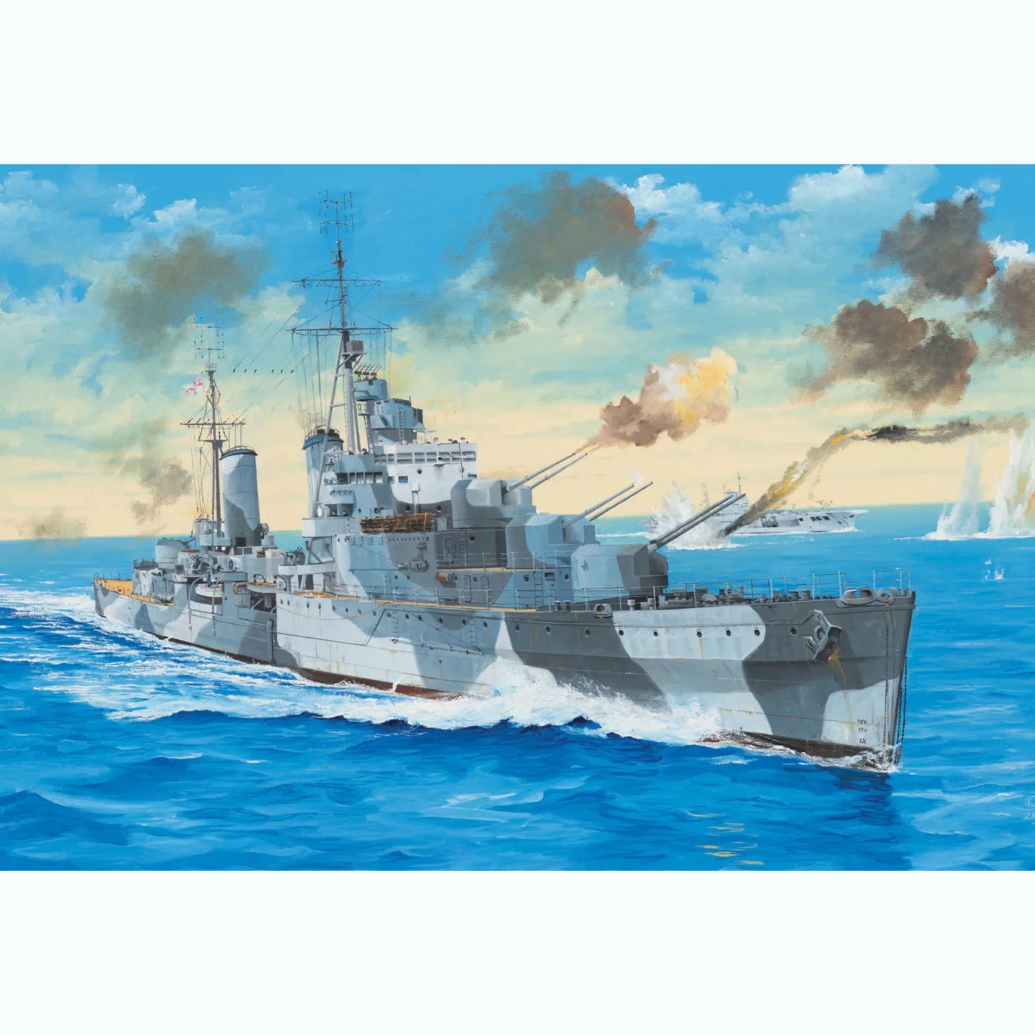 1/350 05366 Пластиковый трубач HMS Naiad Royal Navy Cruiser Статический дисплей Корабль