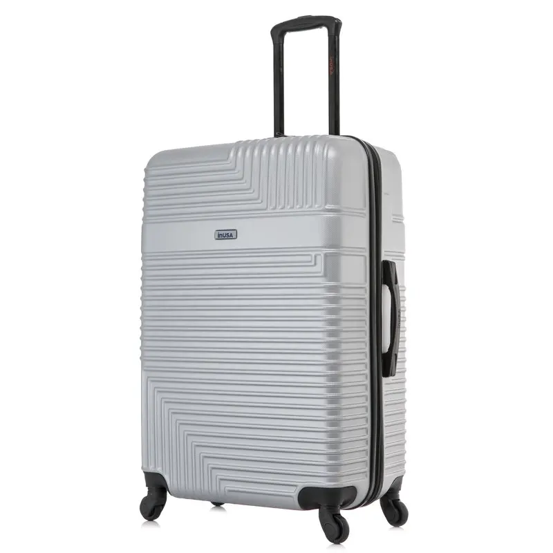 

Чемодан, стильный серебристый, легкий, 28 дюймов, эластичный, Жесткий чемодан-идеально подходит для путешествий и повседневного использования.