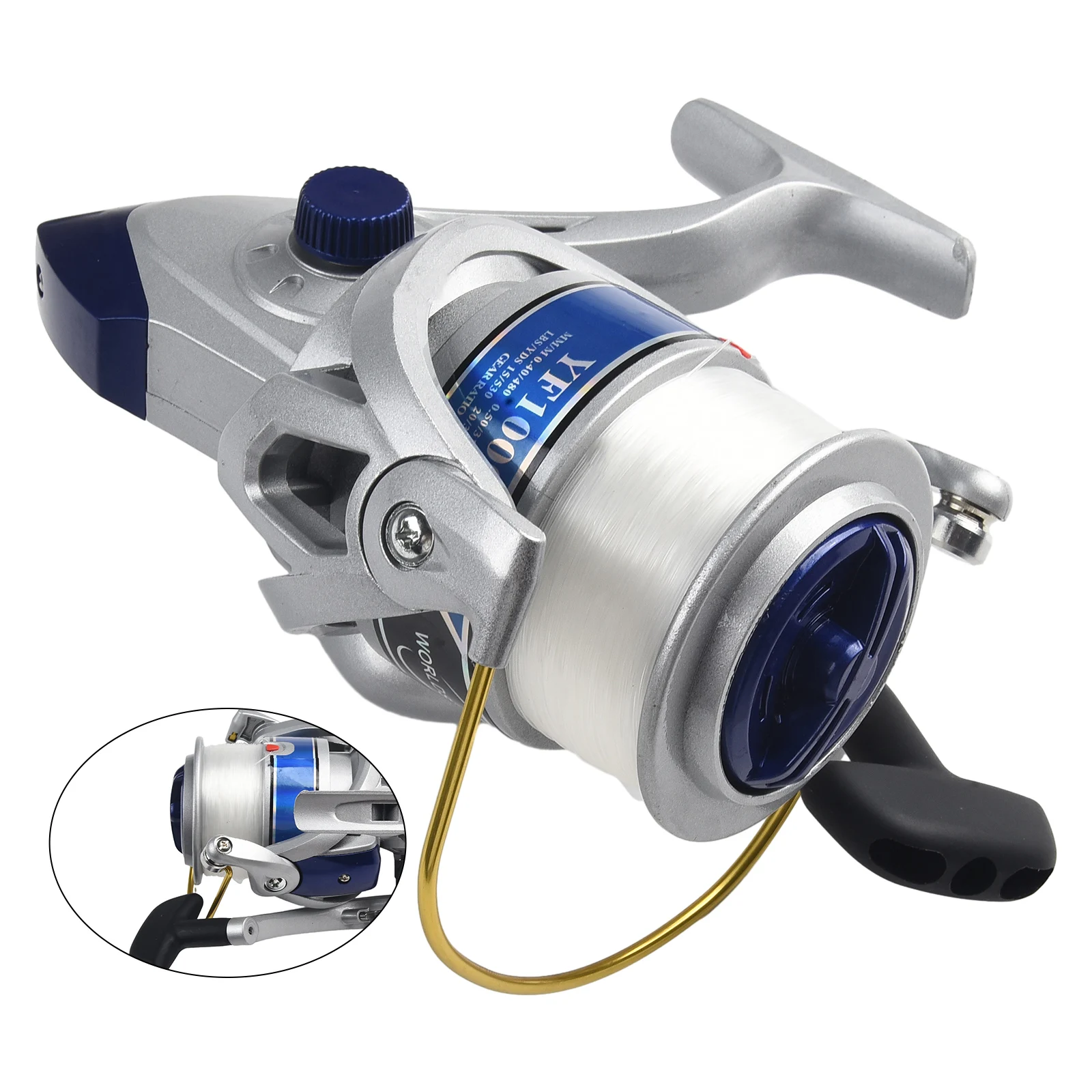 

Reel Fishing Reel Metal+nylon Sea Fishing Reel Silver YF10000 1pc 610g Casting Reel Corrosion Resistance Light