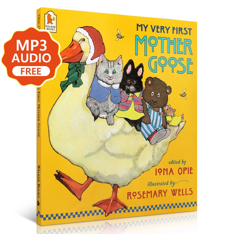 

English My Very First Mother Goose Kids Classical Nursery Rhyme Song Children Picture Book Educational Toys Early Learning