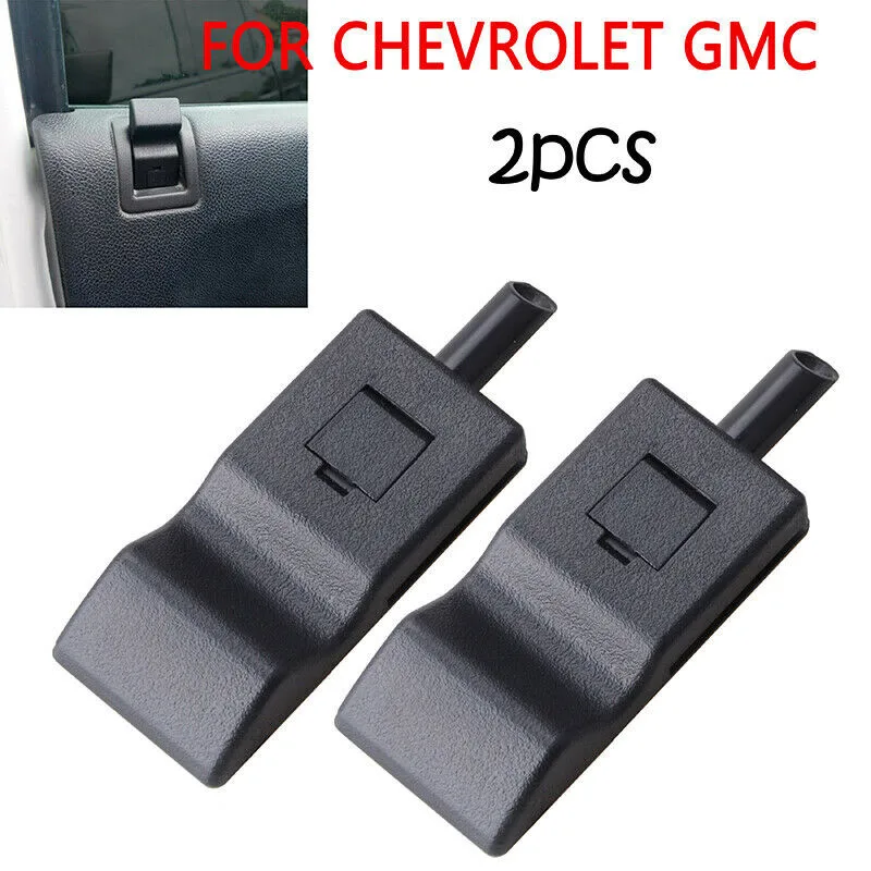 

Door Lock Knobs Front/Rear Ebony Black For Chevy For GMC 2007-2014 15844616 2 Pcs Door Latch 15844618 15214027 25862454