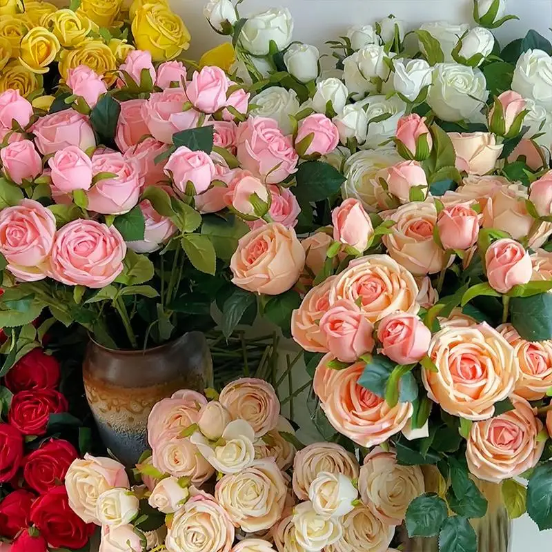 

Exquisite European-Style Queen Rose Artificial Flower, Perfect for Wedding Celeb and Home Decor