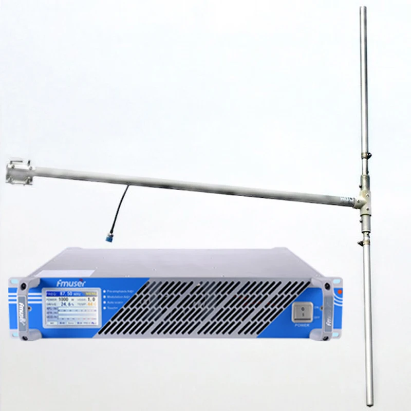 

FMT-80T 80W FM Radio Broadcast Transmitter Studio On Air + DP100 Dipole Antenna + Coaxial Cable