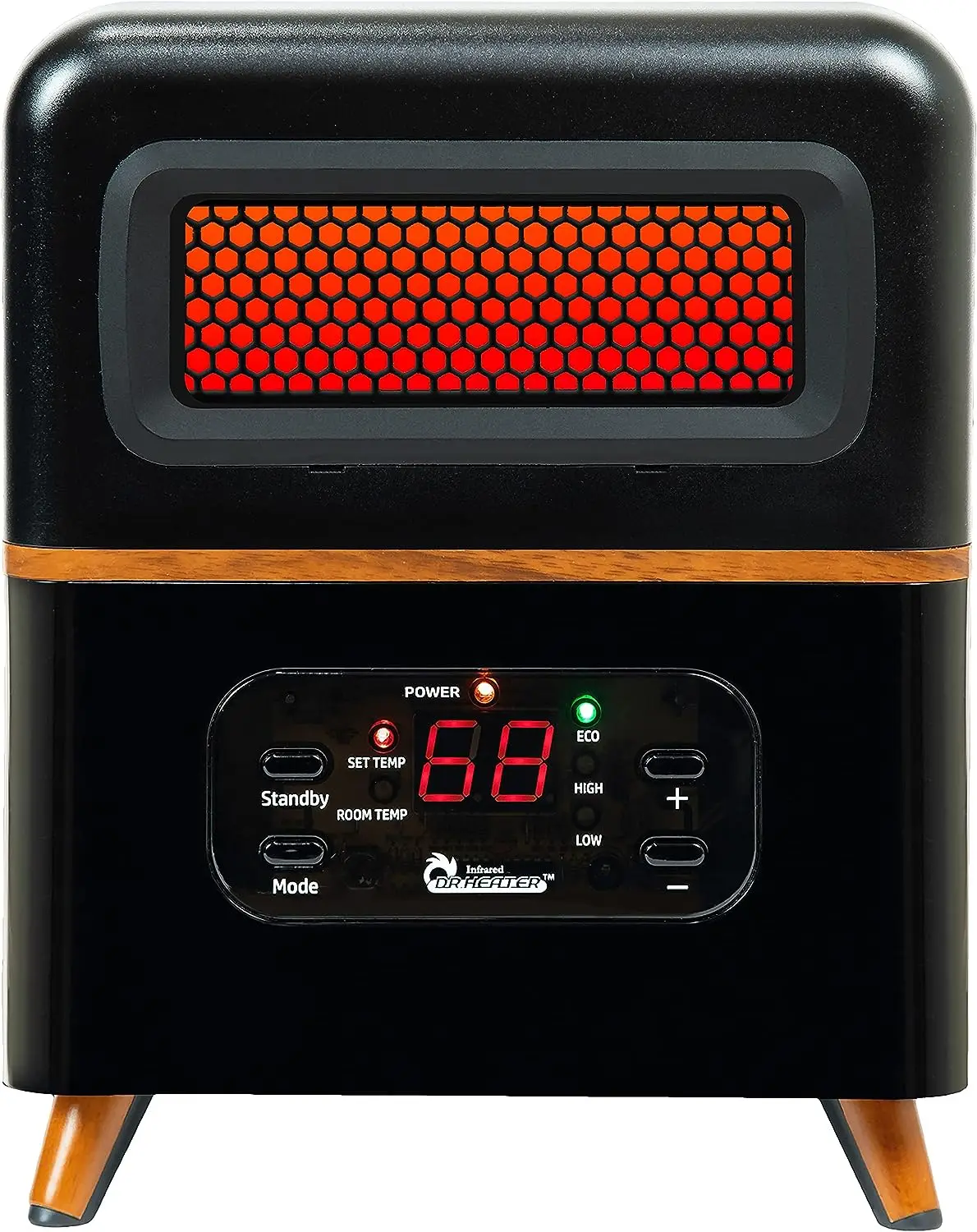 

Heater -978 Infrared Space Heater, Hybrid, Black
