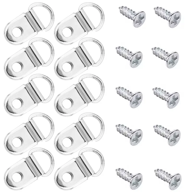 

10/1 шт. D-образные кольца, анкерные кольца, тянущий крюк, крепежное кольцо из нержавеющей стали, подходит для автомобиля, лодки, грузового прицепа, транспортных средств RV Van