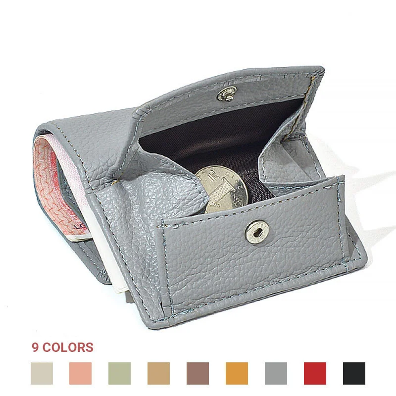 

Women Men PU Leather Purses Female Cowhide Wallets Lady Small Coin Pocket Card Holder Mini Money Bag handbags Anti Wallet