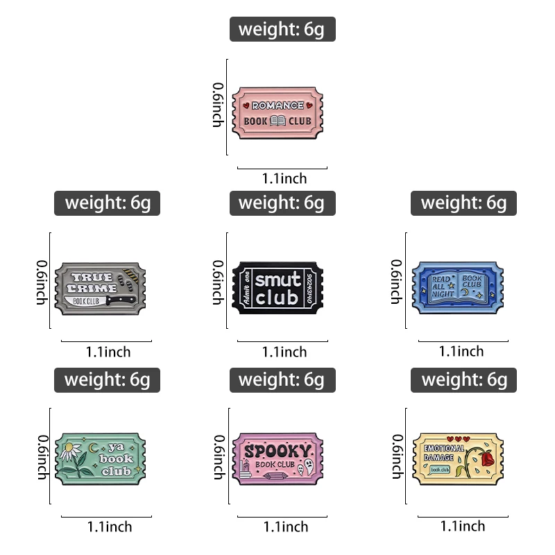 Эмалированные булавки для книжного клуба на заказ читайте все ночь броши значки