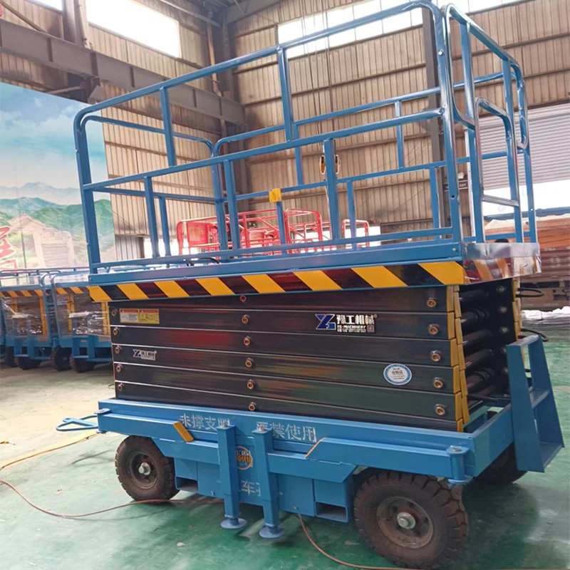 Электрическая самоходная платформа для аэроработ на продажу буксируемый