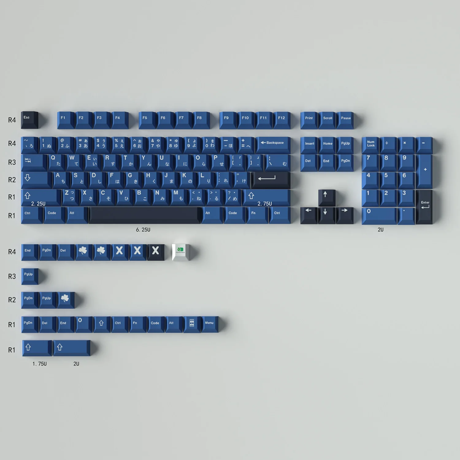 GMK Striker Large Set DYE-SUB PBT Keycap English Custom Personality Keycaps For Mechanical Keyboard 104/108/64/68/980 images - 6