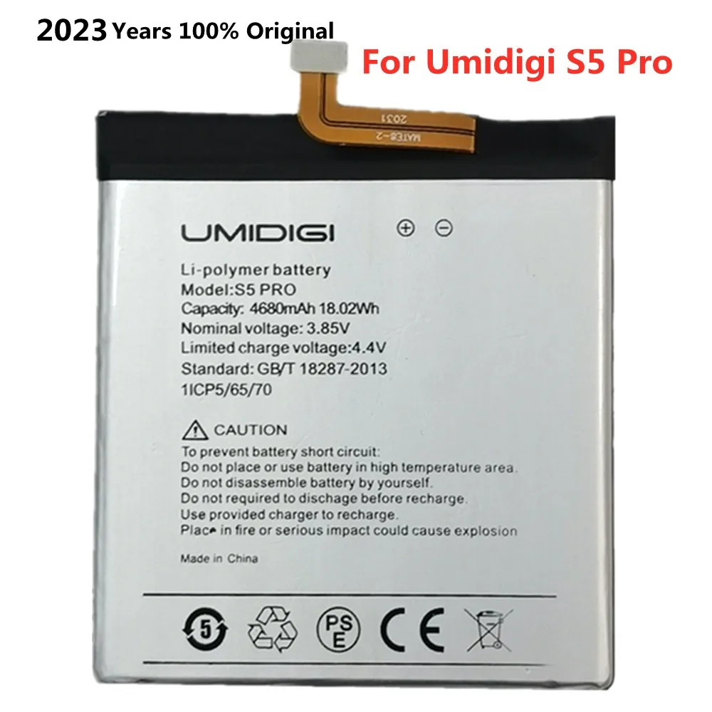 

New 100% Original UMI 4680mAh Battery For UMI Umidigi S5 Pro Mobile Smart Phone High Quality Replacement Accessory Accumulators