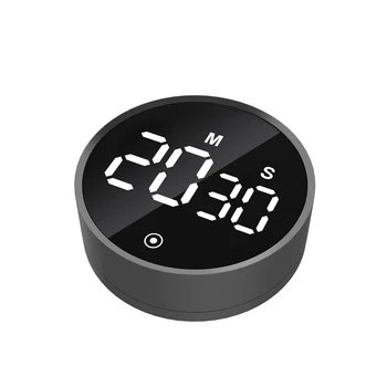 Magnetic LED Kitchen Timer For Cooking Shower Study Countdown Count-up Rotation Setting with Stopwatch Kitchen Gadget Sets 1
