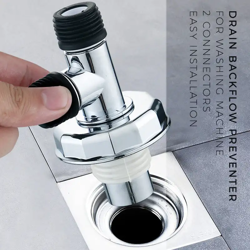 

Wash Machine Pipe Connector Interface 3-Way Sealing Plug Backflow Preventer Trap Anti-odor Telescopic Sewer Pipe Accessories