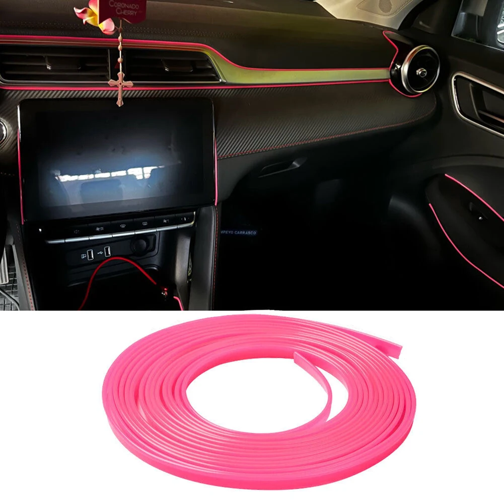 

5M Universal Car Moulding Decoration Flexible Strips Interior Auto Mouldings Car Cover Trim Dashboard Door Car-styling