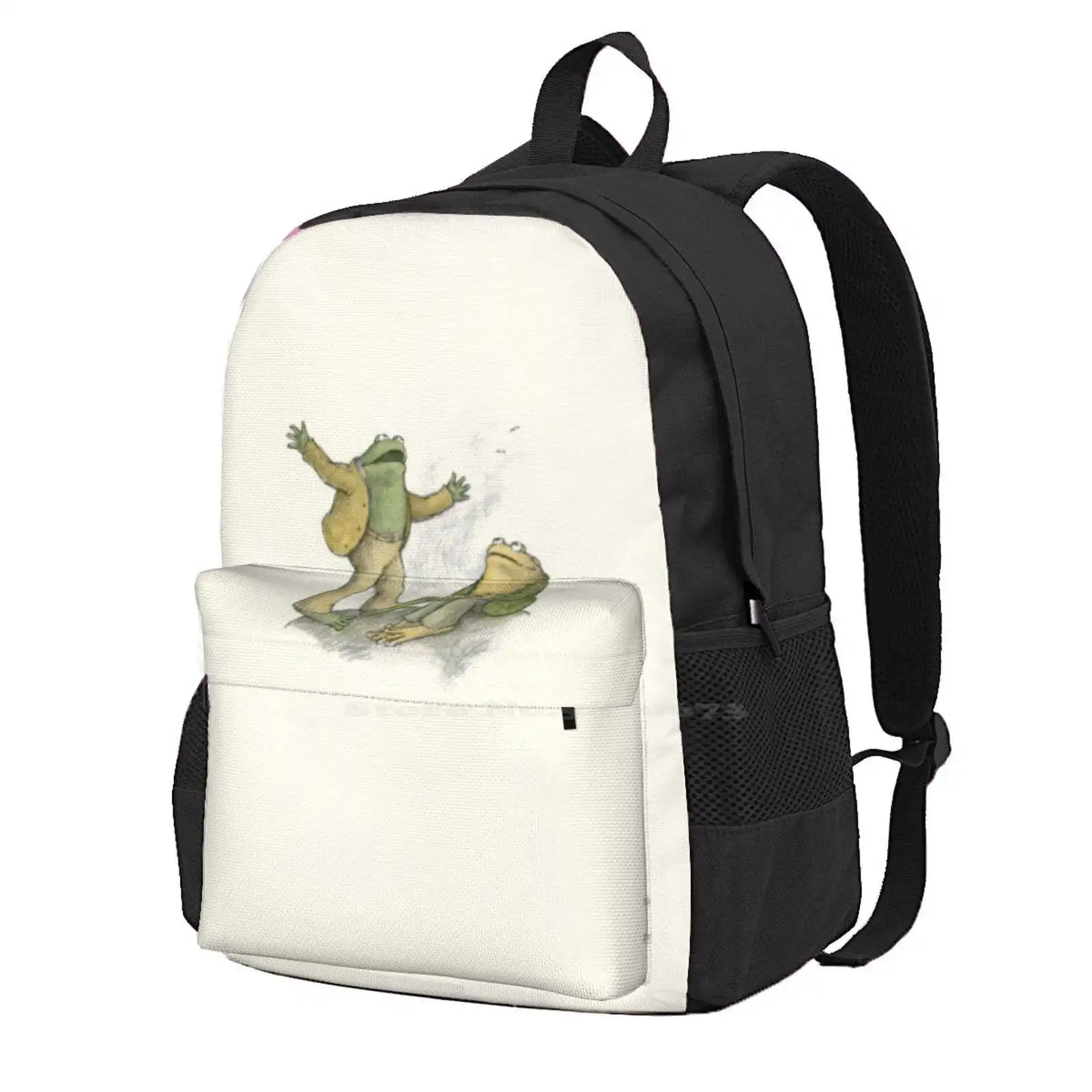 

Frog And Toad 3D Print Design Backpack Student Bag