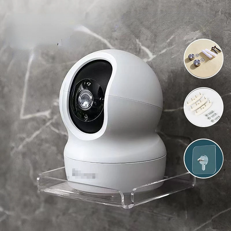 

Camera Shelf Wall-mounted Monitoring Bracket Set-top Box Universal No Perforated Bathroom Accessories Cosmetics Skincare Storage