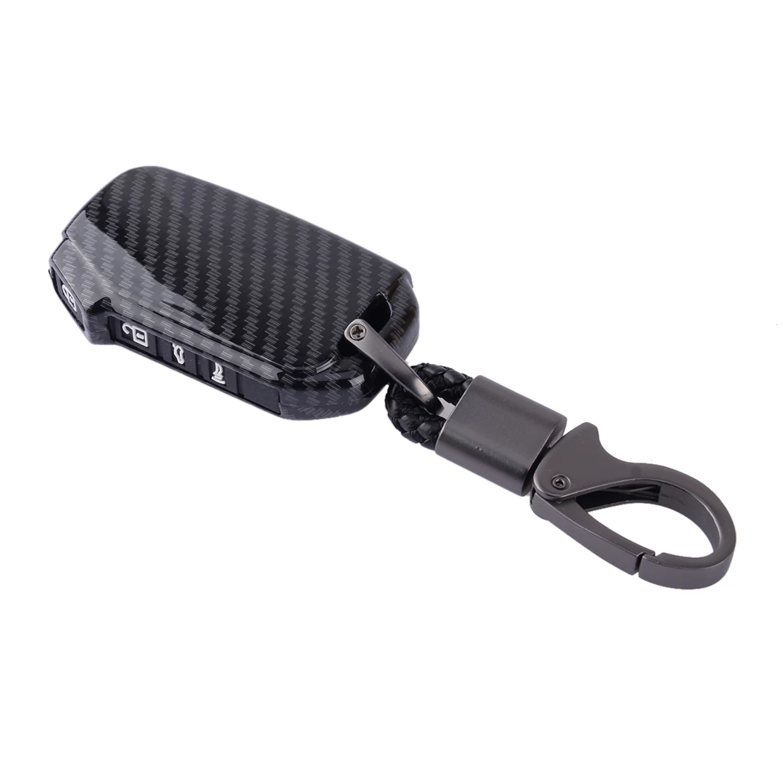 

4 Button Remote Key Cover Fob Case Carbon Fiber Texture Fit For KIA K3 Cerato Forte Sorento Rio5 Optima 2018 2019 2020 2021 2022