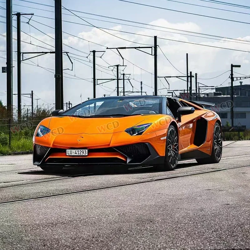 Углеродное волокно в стиле SV + Bodykit Lamborghin Aventador LP700 LP720 LP750 2011 передний бампер задний