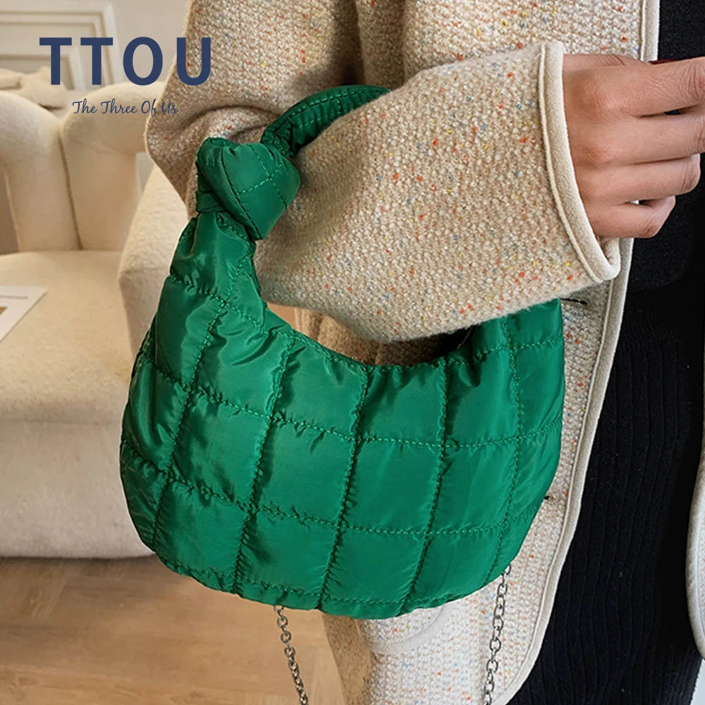 Модная нейлоновая Хлопковая Сумка-тоут для женщин роскошная маленькая