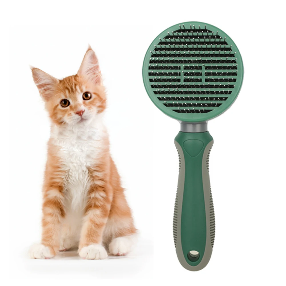 

Cat Brush Pet Comb Self Cleaning Slicker Brush Remove Hair Grooming Tools Dematting Comb Beauty Slicker Dog Cat Supplies Cepillo