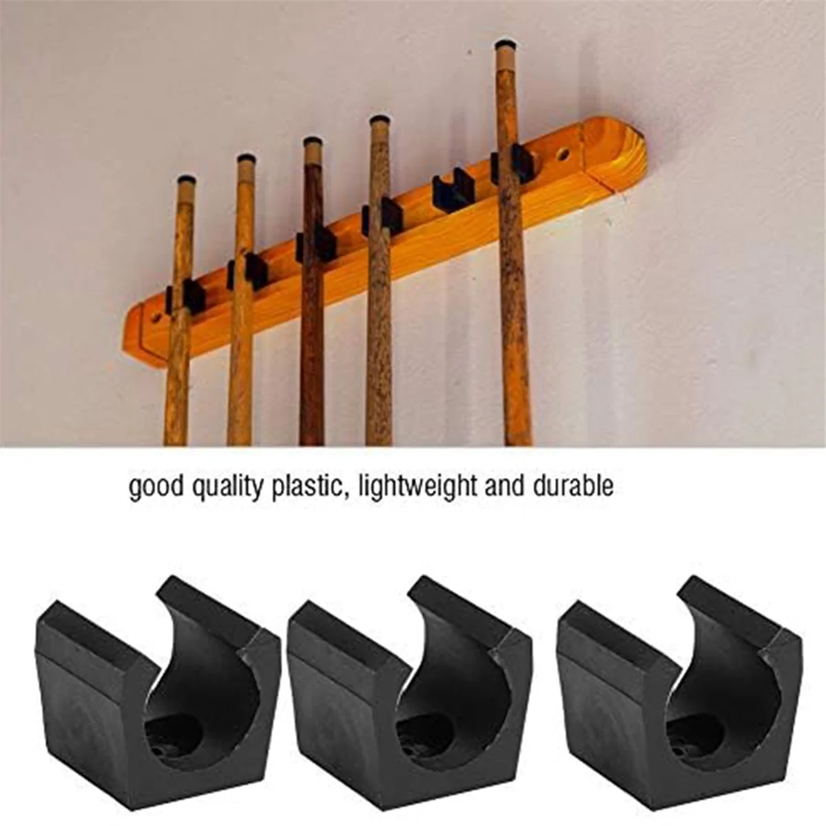 Зажим для кия бассейна набор из 6 пластиковых аксессуаров хранения мини-стрижня с