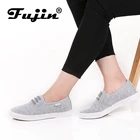 Женская Тканевая обувь Fujin, весенне-осенняя однотонная Тканевая обувь для взрослых 2020, sapato feminino