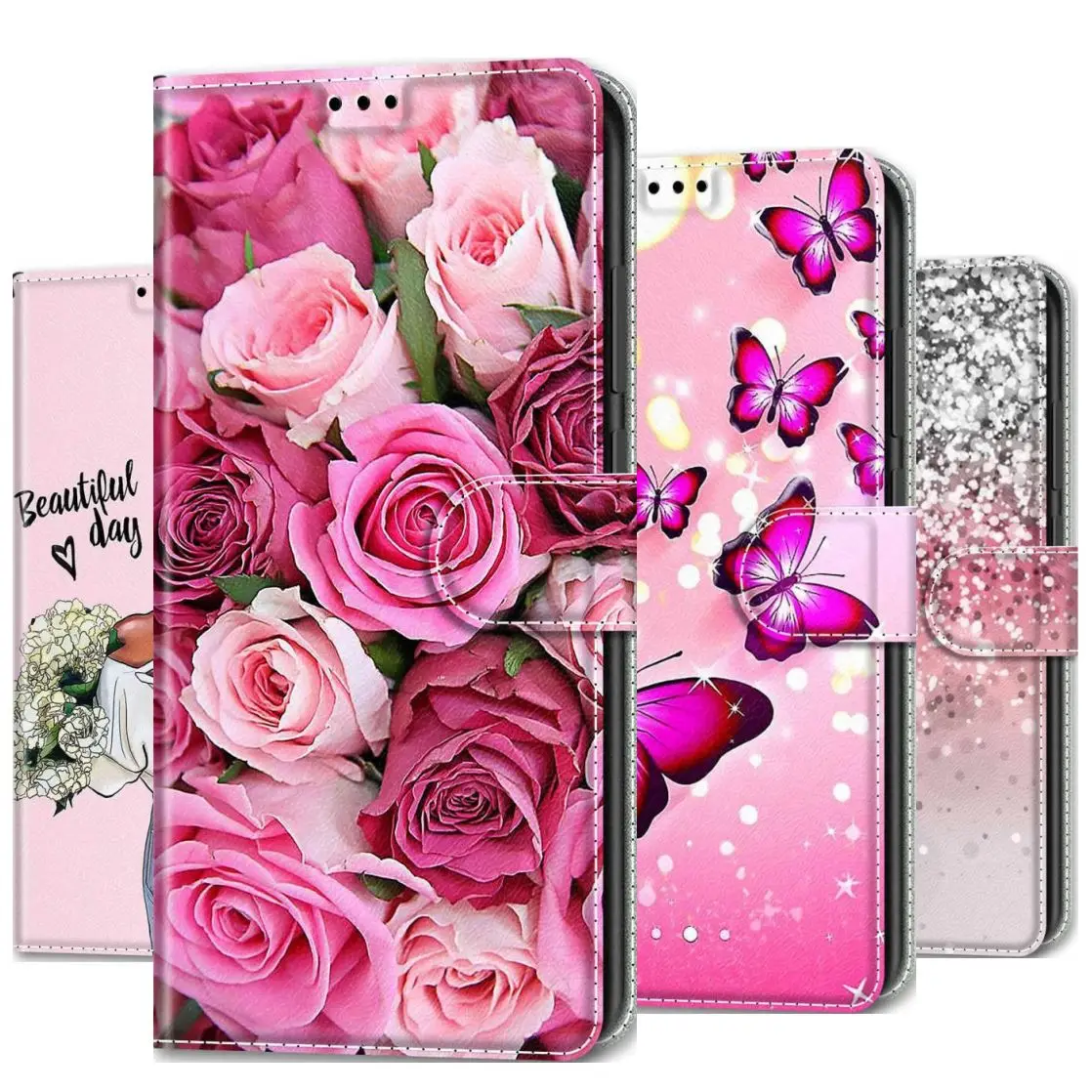 

Painted Phone Wallet For Coque Samsung Galaxy A01 A21S A31 A41 A51 A71 4G J310 J330 J510 J530 J3 2016 J5 2017 J6 Plus 2018 D08G