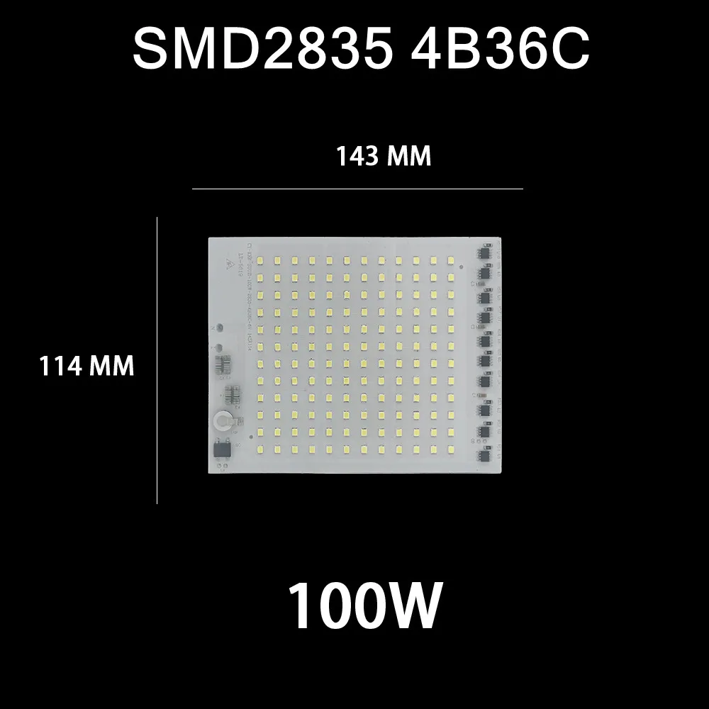 

Светодиодная лампа LDHLM SMD2835 10/20/30/50/100 Вт чистый белый 220В