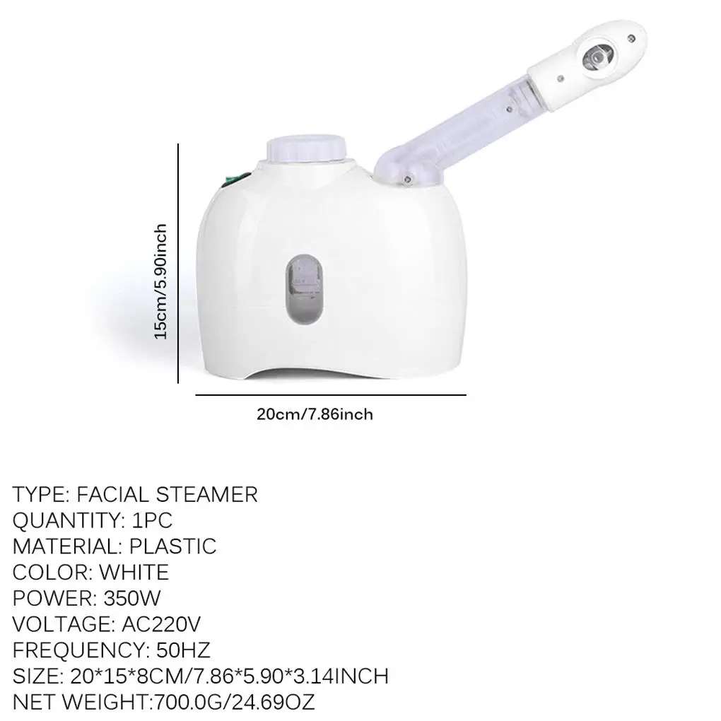 

Portable Rotatable Facial Steamer Office Salon Spa Aroma Diffuser Mist Sprayer Humidifier Face Steaming Machine