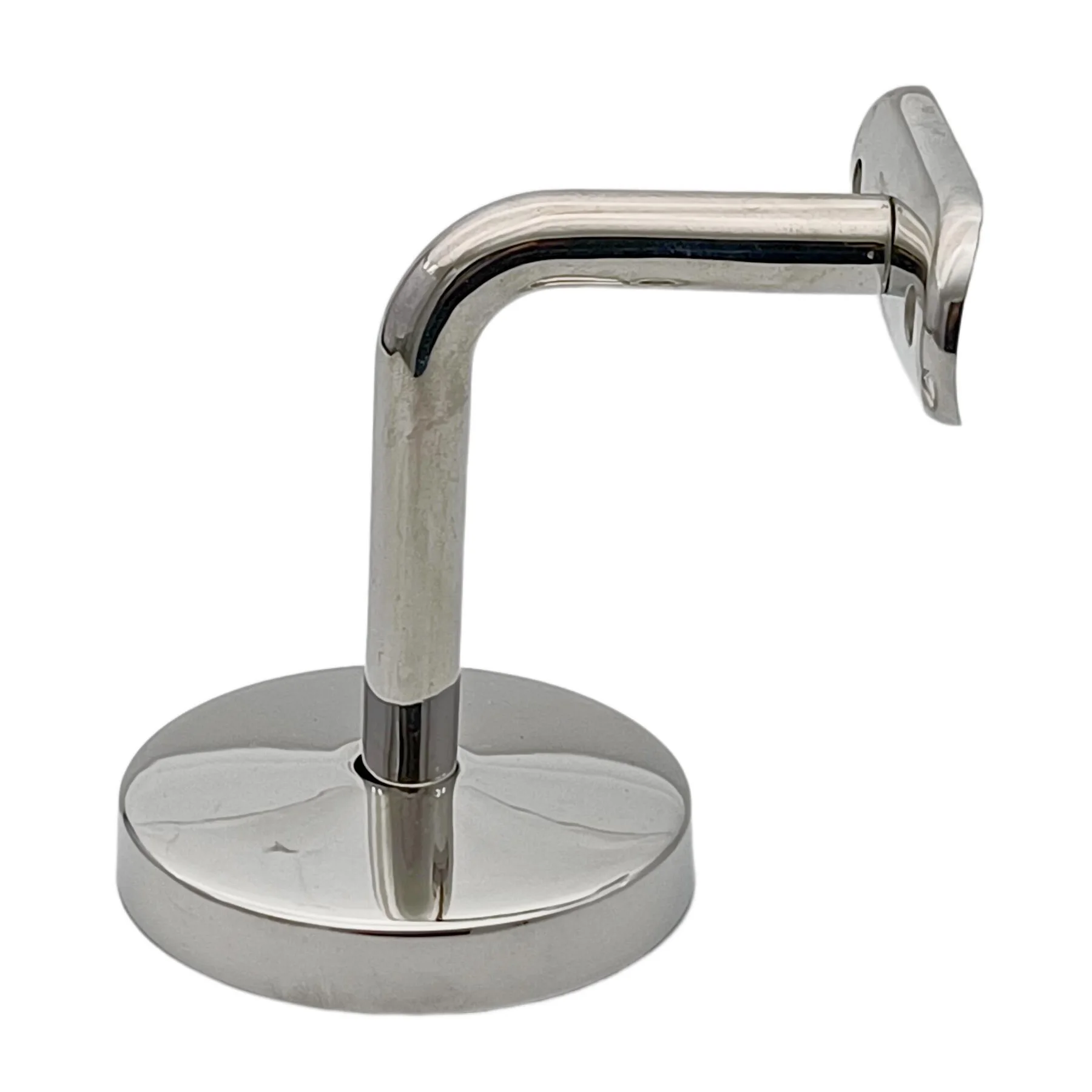 

2 PCS Stainless Steel 316 Handrail Bracket with Cover Mirror Polished Wall Mounted Bracket for Stair Railing 50.8mm