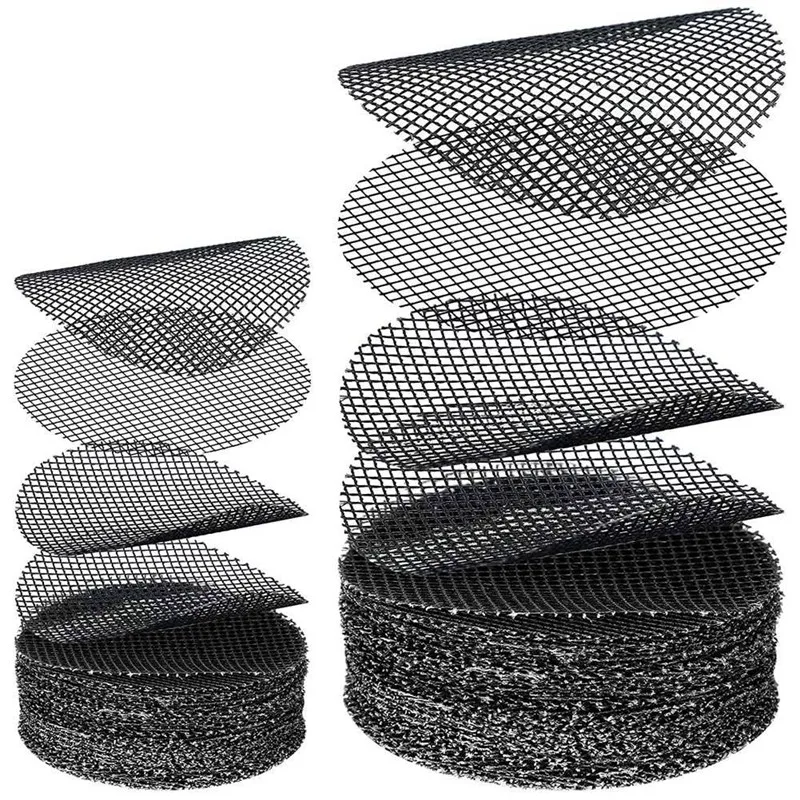 

200 Pieces Round Mesh for Plant Pot Gardening Pad Plant Pot Hole Mesh Pad Bonsai Mesh Flower Pot Drainage Mesh Drainage