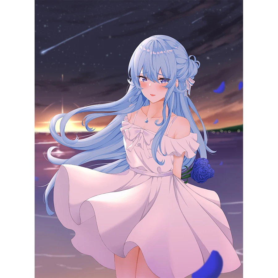 

Hololive Hoshimachi Suisei кровать в стиле аниме простыня покрывало виртуальный YouTuber синие волосы Косплей пододеяльник чехол теплое одеяло 150x200 см