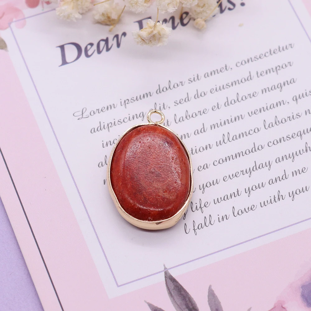 Подвеска из натурального бамбука кораллов овальная фотография изысканные