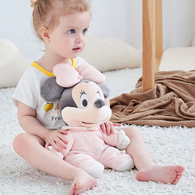

Kawaii Genuine Disney Cartoon Mickey and Minidus Plush Toy Doll Cute Baby Soothing Doll Hug Sleeping Chewable Doll Birthday Gift