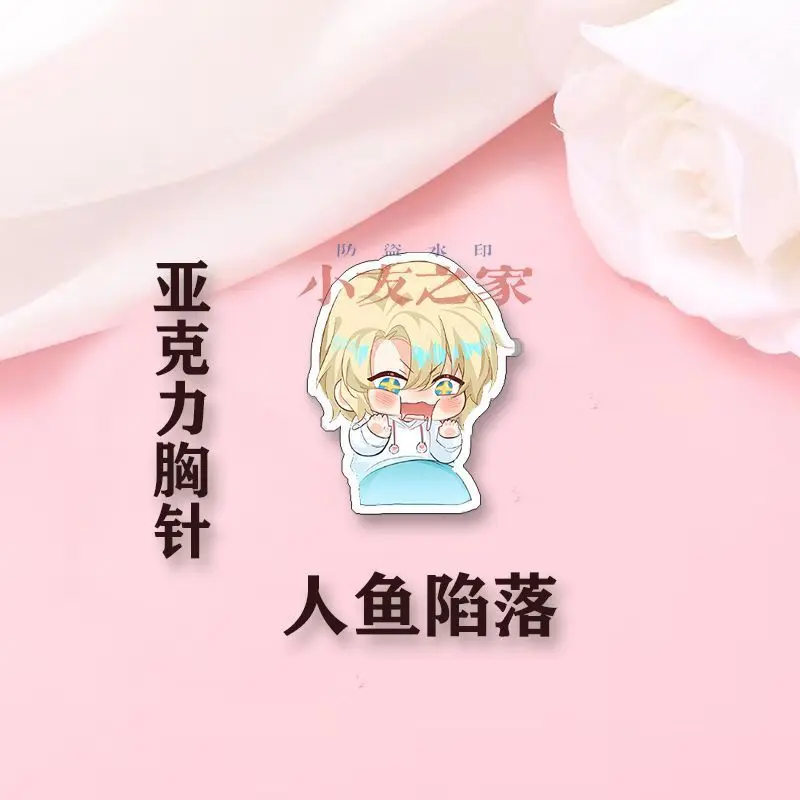 2 шт. новый аниме Фолг Мерман акриловый значок брошь булавка для одежды украшение