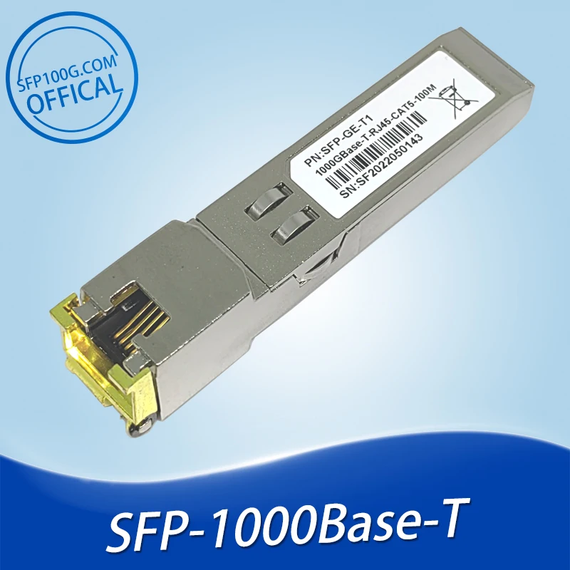 Cisco SFP-GE-T-ASR SFP-GE-T-N GLC-TE GLC-T DS-SFP-GE-T  1.25G  1000BASE-T  to RJ45 Port Transceiver Module