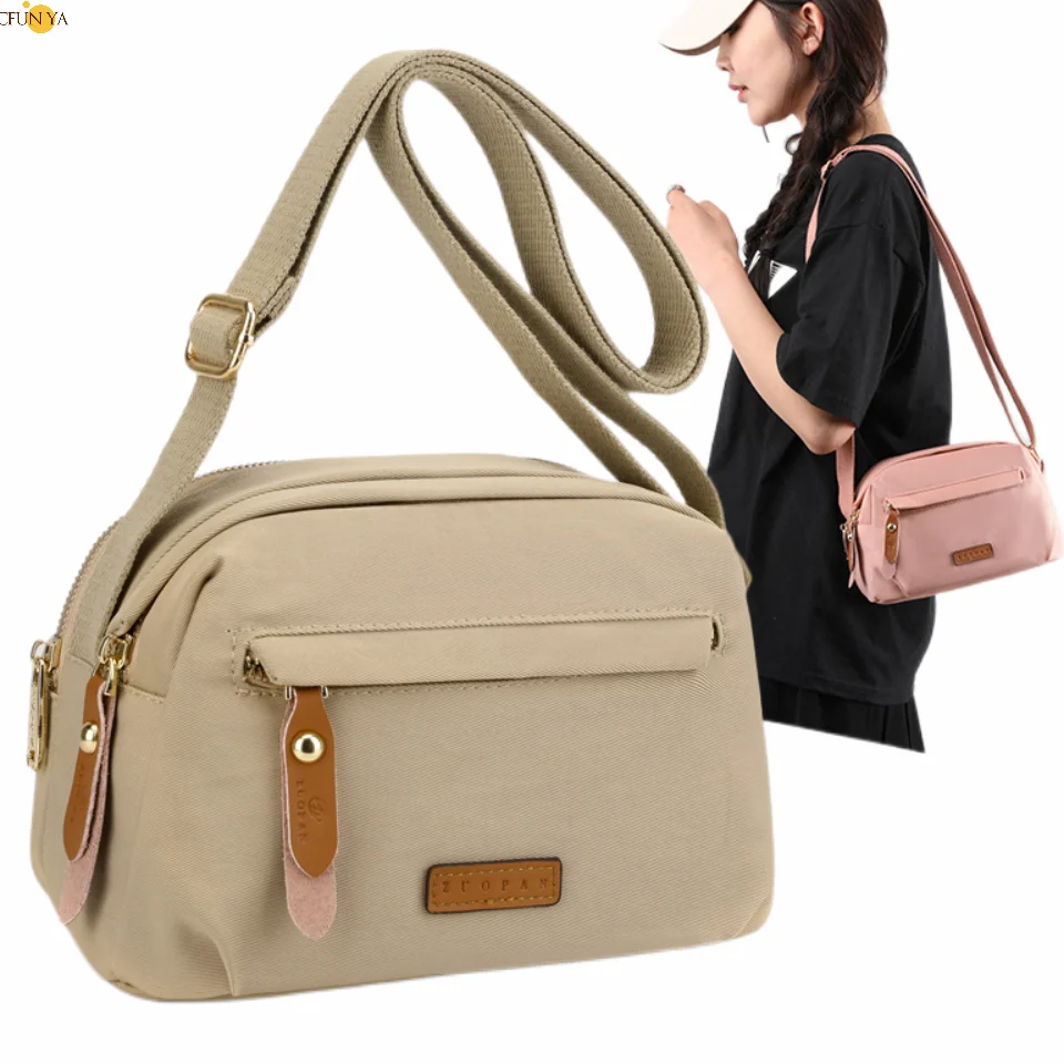 

CFUN YA New Crossbody Bag Women's Small Bag 2023 Summer Trend Female Casual Shoulder Bag Urban Nylon Mini Handbag Girls Purse