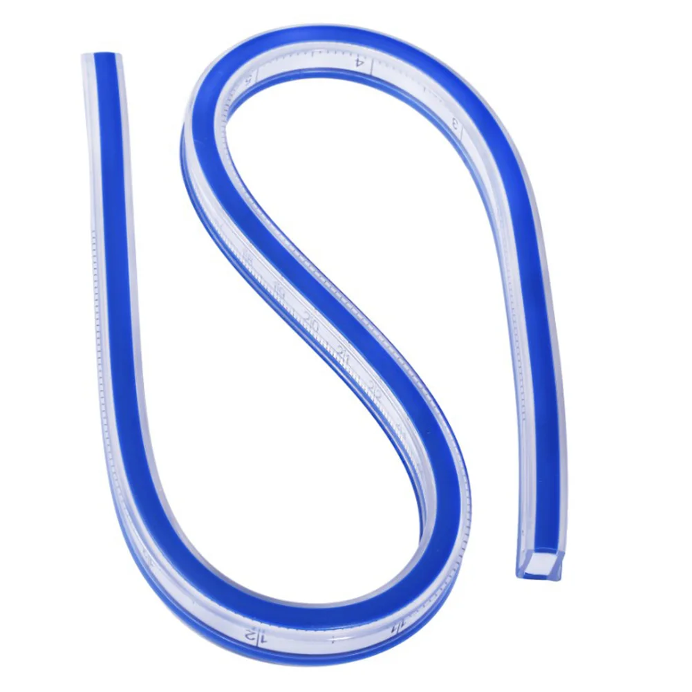 

30/40/50 Tailors Manual Drawing Tool Plastic Soft Flexible Curve Drafting Measuring Ruler Sewing Accessories For School Office