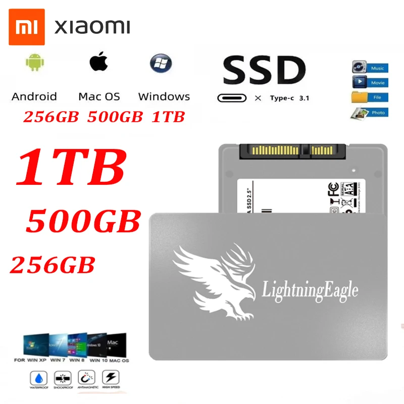 

Hot Sale SSD 2.5 SATA Disk SSD 256gb 500GB 1TB HD SATA3 SSD Internal Solid State Drive For Laptop Desktop Hard Disk