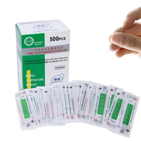 Одноразовые иглы для акупунктуры Huaqiu Acupoint Byeauty 500 шт.