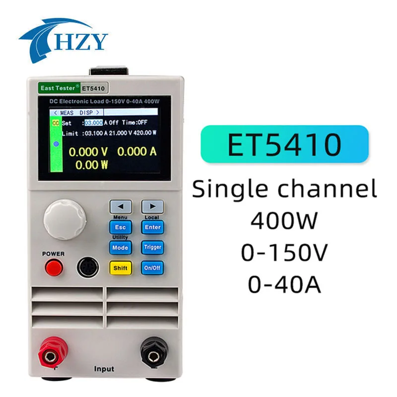 

ET5410 400W 150V 40A Battery Tester Single-Channel Programmable DC Electronic Load Battery Capacity Tester Load Meter Monitor