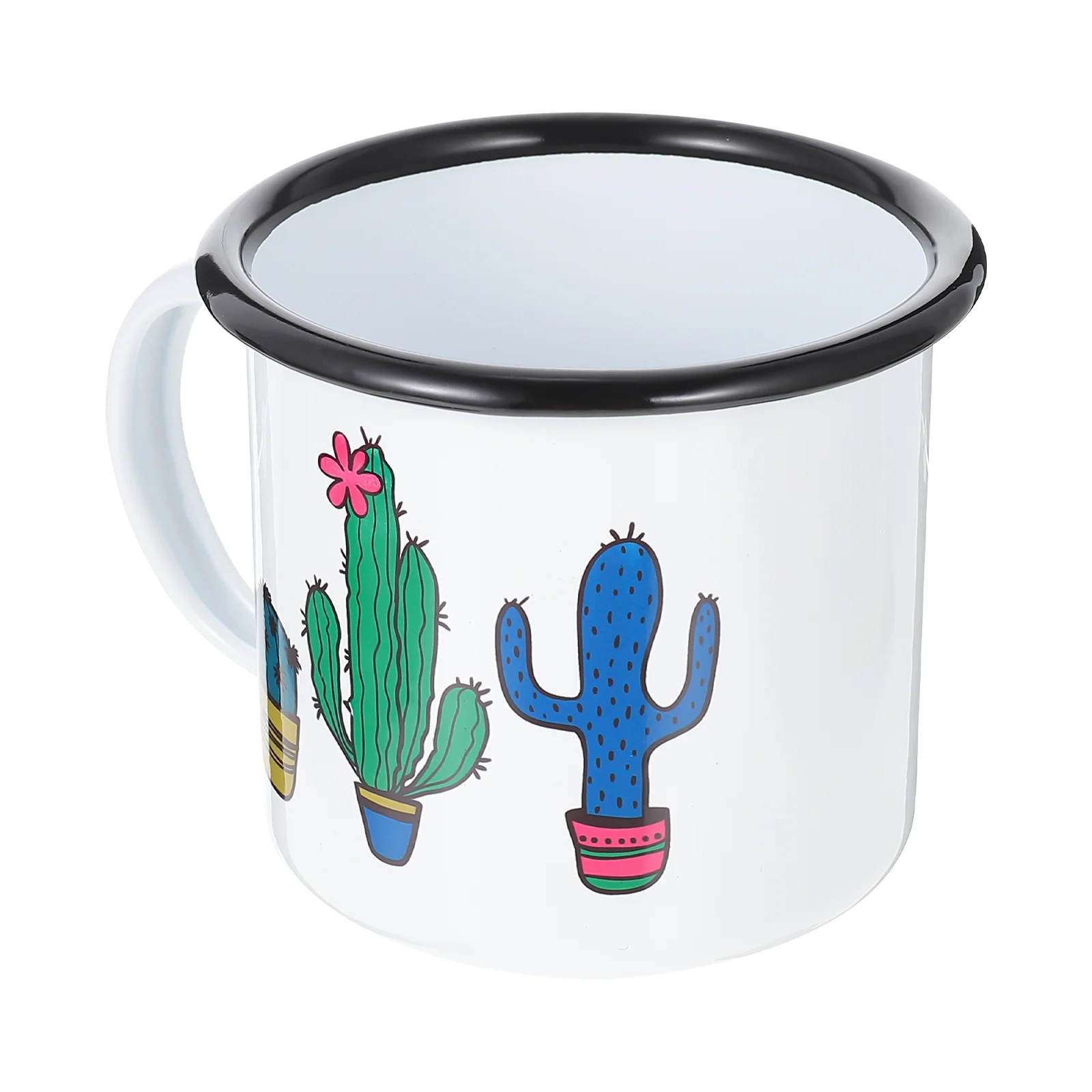 

1PC Simple Office Enamel Cup Cup Home Creative Drinking Enamel Mug