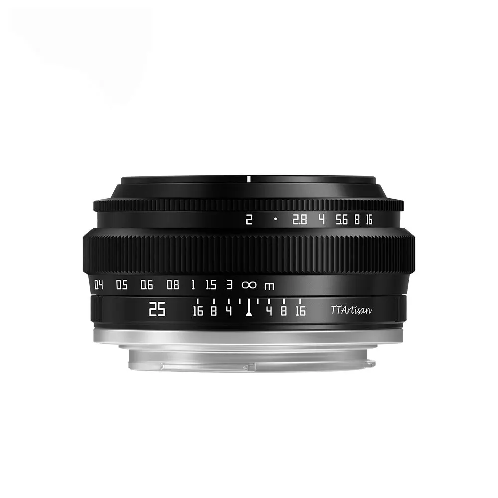 TTArtisan APS-C 25mm F2 Camera Lens for Sony E Mount Fuji X  M4/3 Canon EOS Nikon Leica L Mount