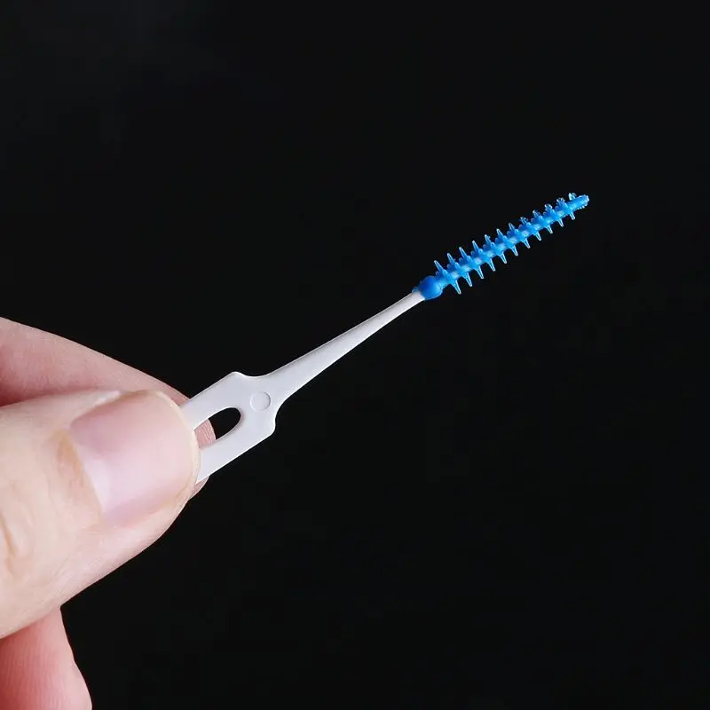 

80Pcs Soft Plastic Massage Gums Gingival Interdental Brush Massage Toothpick Toothbrush Floss Dental Flosser Pick Tooth and T21C