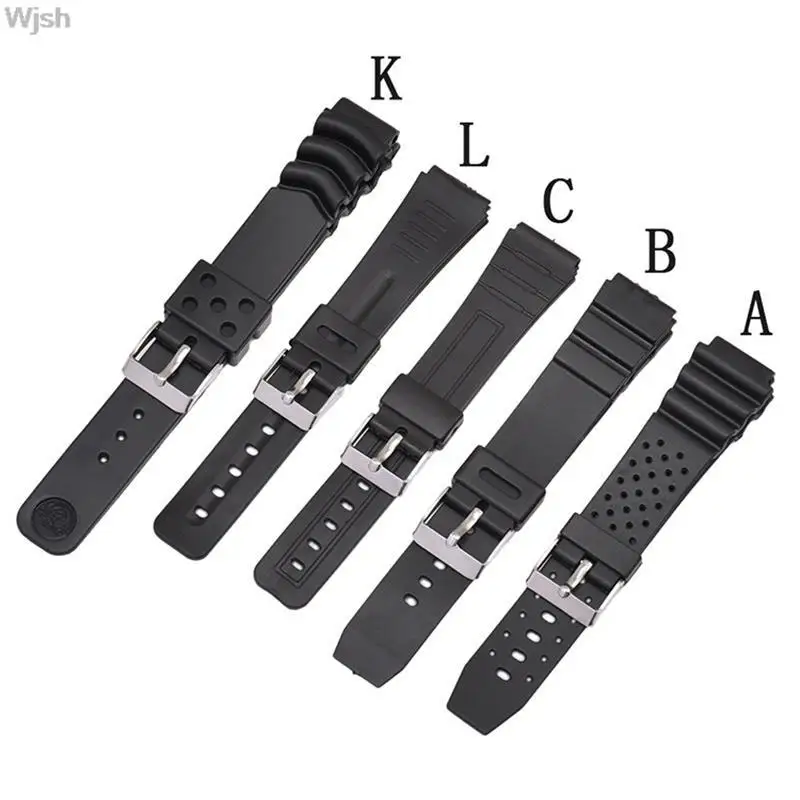 

12mm 14mm 16mm 18mm 20mm 22mm Silicone Watchband for Casio G-Shock Sport Diving Replacement Bracelet Strap Band Accessories Belt