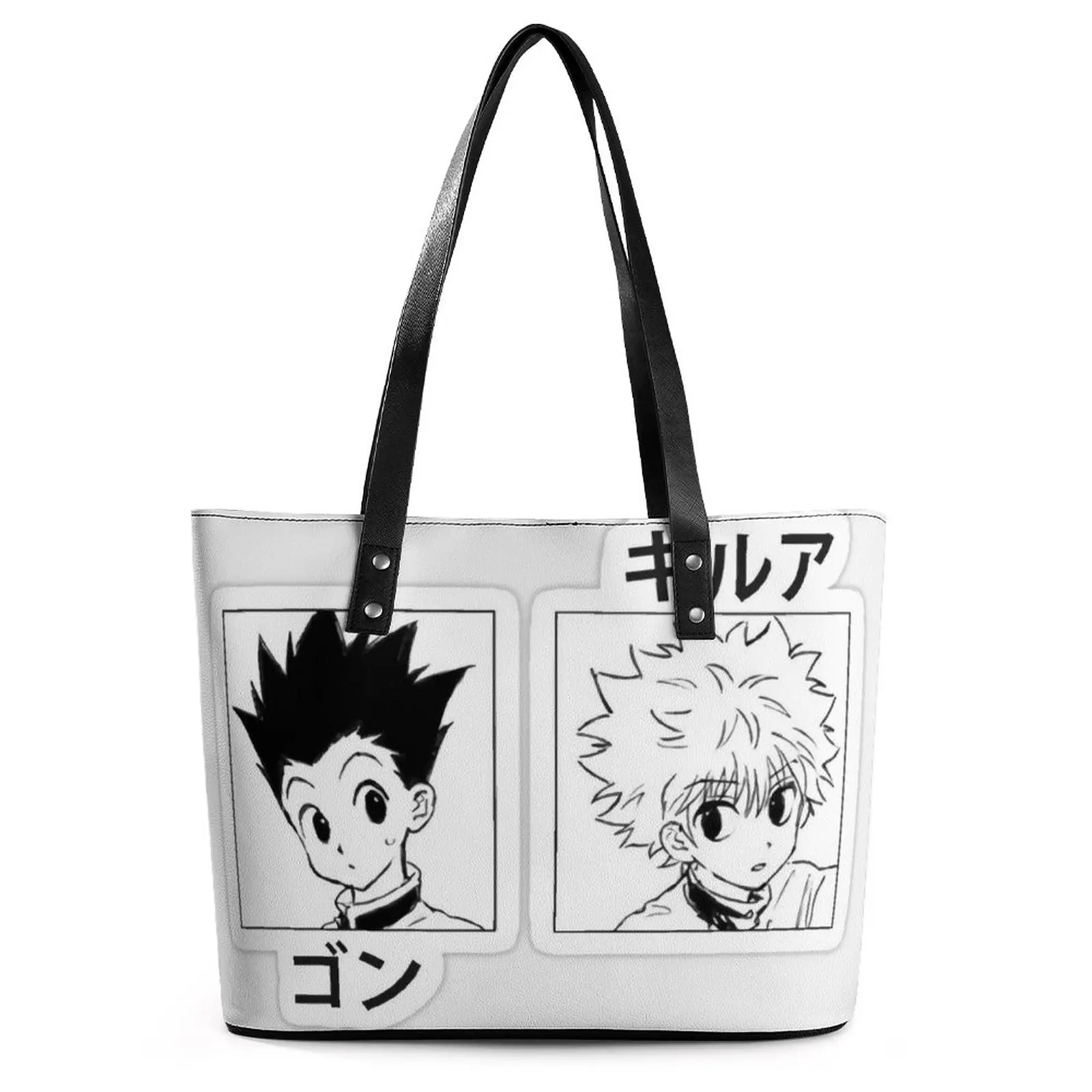 

Killua Gon лучшие друзья сумки HXH школьная сумка-тоут женская крутая сумка через плечо дизайнерская женская сумка для покупок с верхней ручкой